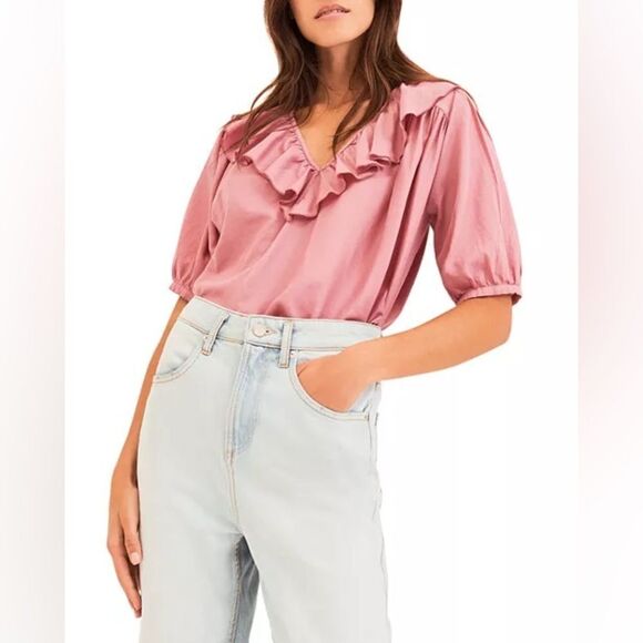 ba&sh Twiggy Cotton Ruffled Top - Picture 14 of 14